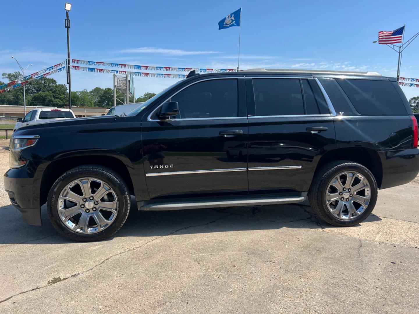 2015 Black /Black Chevrolet Tahoe LT (1GNSCBKC4FR) with an 5.3 V8 engine, Automatic transmission, located at 4520 Airline Hwy, Baton Rouge, LA, 70805, (225) 357-1497, 30.509325, -91.145432 - 2015 Chevy Tahoe LT No Accidents 5.3 V8 Gas, 136K Miles, Heated Leather Seats, 8 Passenger Seating, DVD, Backup Camera, Power Windows, Locks & Mirrors, Cold A/C, Bose, Power Liftgate. FOR INFO PLEASE CONTACT JEFF AT 225 357-1497 CHECK OUT OUR A+ RATING WITH THE BETTER BUSINESS BUREAU WE HAVE BE - Photo#1